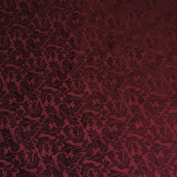Burch Fabrics Canterbury Burgundy Damask Upholstery Fabric