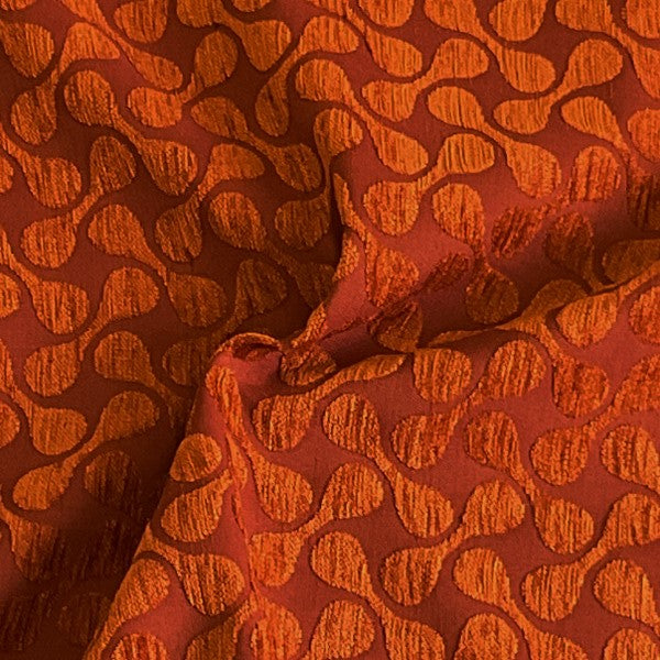 Burch Fabrics Magnus Papaya Raised Chenille Upholstery Fabric