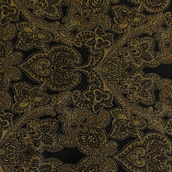 Burch Fabrics Lawler Onyx Paisley Upholstery Fabric