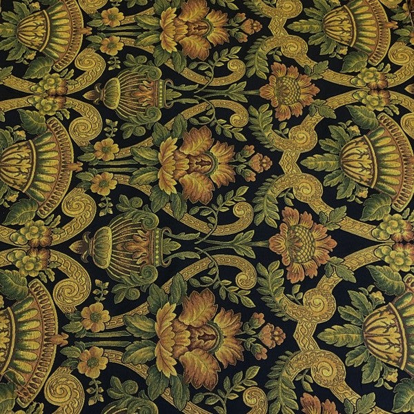 Burch Fabrics Marlene Navy Jacquard Upholstery Fabric