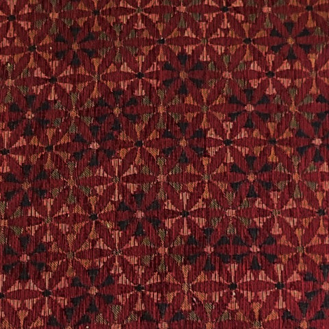 Burch Fabrics Mazy Red Jacquard Chenille Upholstery Fabric