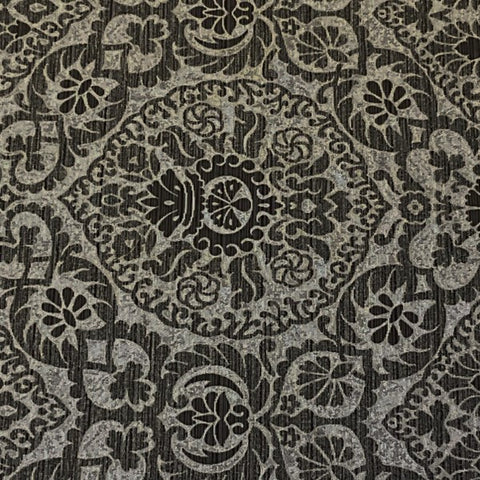 Cotton Terry Chenille Fabric by the Yard - Black (TC0509-596) 