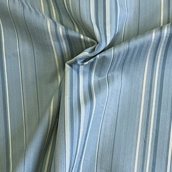 Burch Fabrics Kiley Ice Blue Stripe Upholstery Fabric