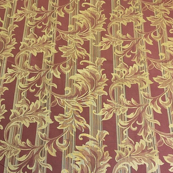 Burch Fabrics Jacqueline Red Stripe Upholstery Fabric