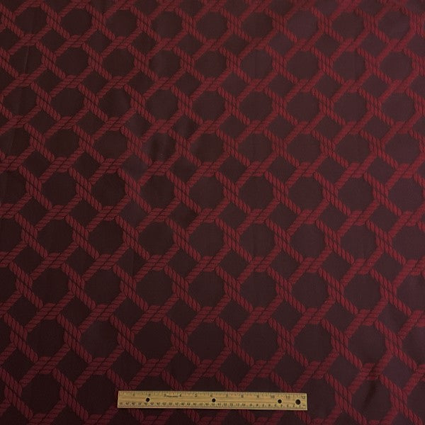 Burch Fabric Clive Burgundy Upholstery Fabric