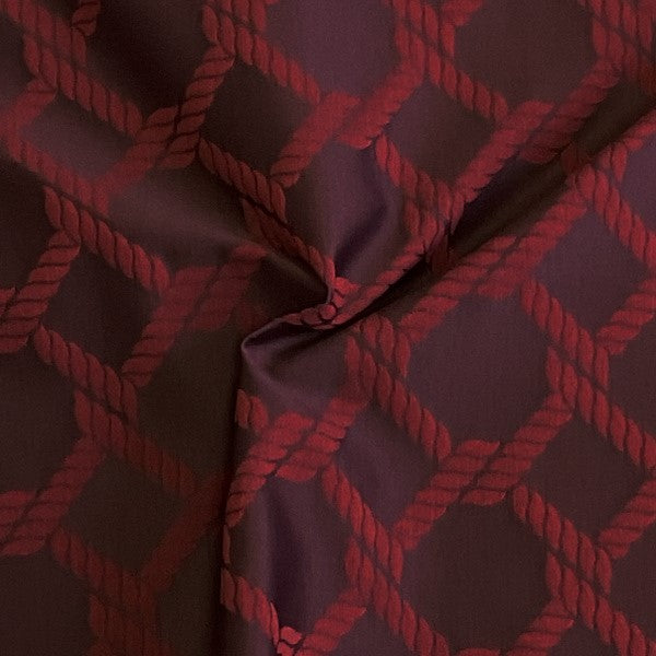 Burch Fabric Clive Burgundy Upholstery Fabric
