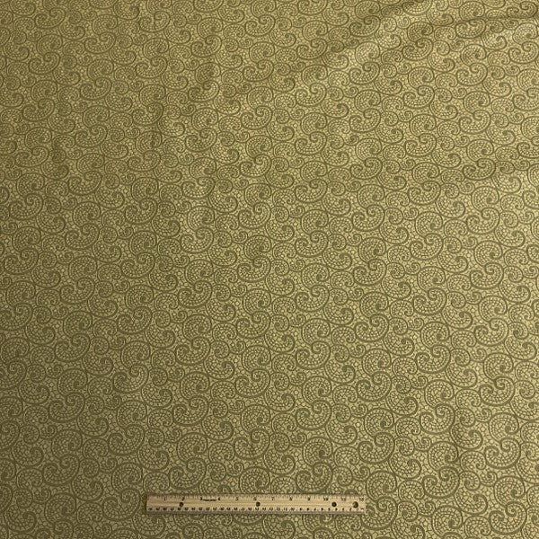Burch Fabric Curly Cue Celadon Upholstery Fabric