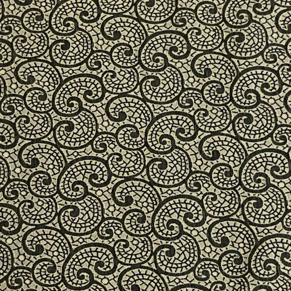 Burch Fabric Curly Cue Pewter Upholstery Fabric