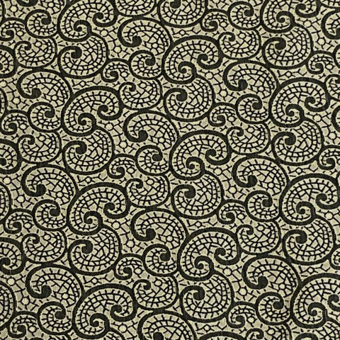 Burch Fabric Curly Cue Pewter Upholstery Fabric