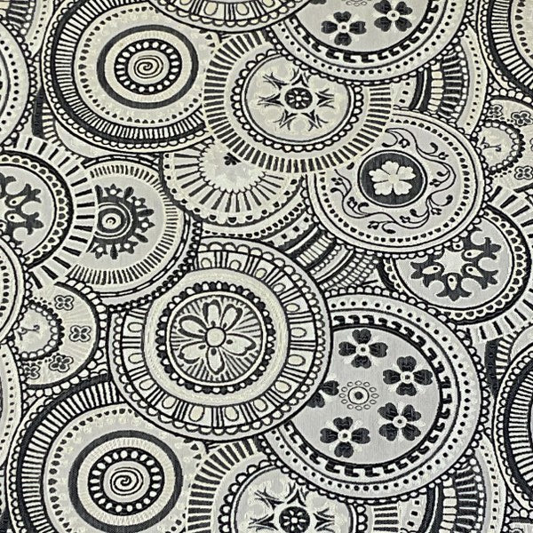 Burch Fabric Faye Black & White Upholstery Fabric