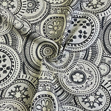 Burch Fabric Faye Black & White Upholstery Fabric