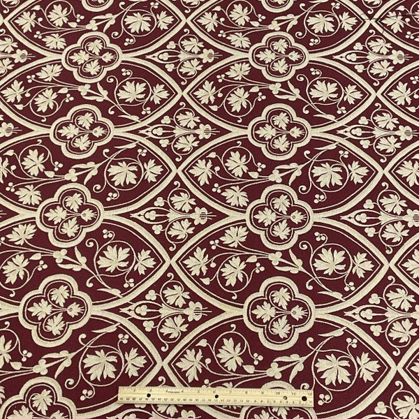 Burch Fabric Jada Burgundy Upholstery Fabric