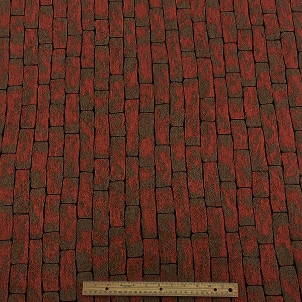 Burch Fabric Burns Brick Upholstery Fabric