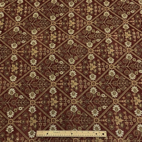 Burch Fabric Mughal Red Upholstery Fabric