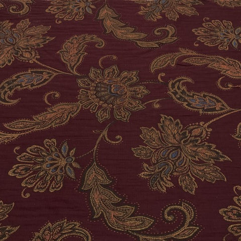 Burch Fabric Ofelia Burgundy Upholstery Fabric