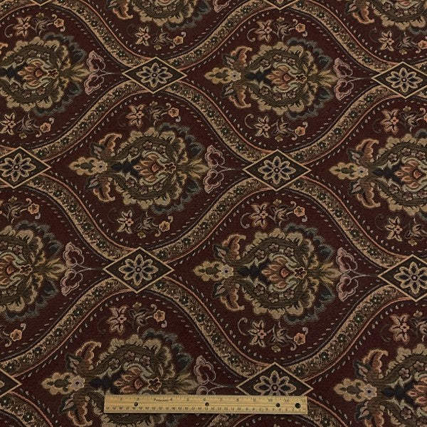 Burch Fabric Carlos Burgundy Upholstery Fabric
