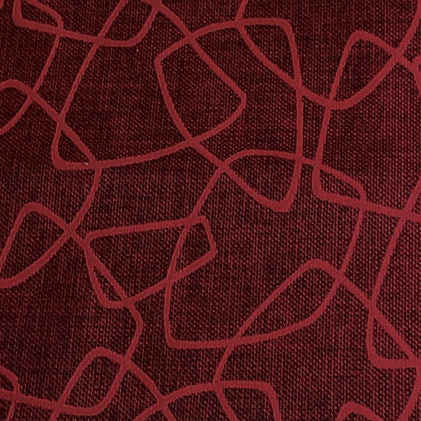 Burch Fabric Squiggle Red Upholstery Fabric