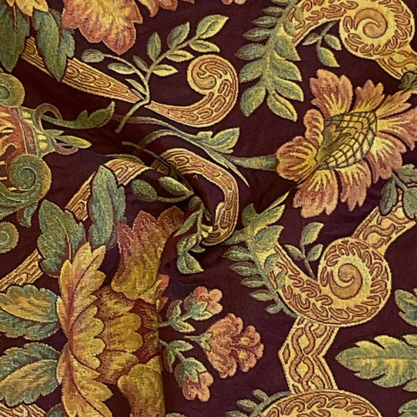 Burch Fabrics Marlene Burgundy Upholstery Fabric