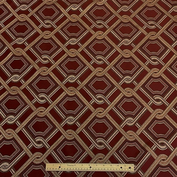 Burch Fabrics Delta Neal Scarlet Upholstery Fabric