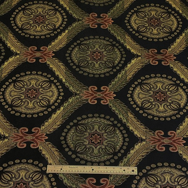 Burch Fabrics Monarch Noir Upholstery Fabric