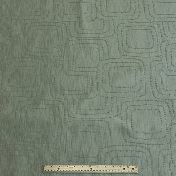 Burch Fabrics Squares Celedon Upholstery Fabric