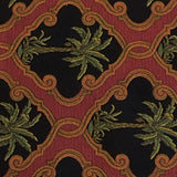 Burch Fabrics Morgan Black & Red Upholstery Fabric