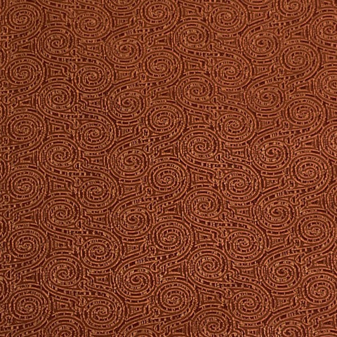 Burch Fabric Spiral Rust Upholstery Fabric