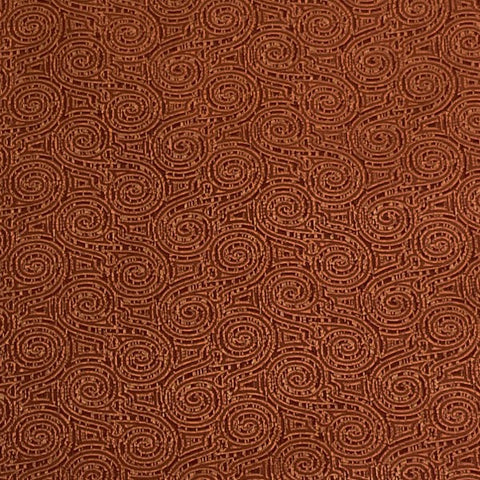 Burch Fabric Spiral Rust Upholstery Fabric