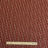 Burch Fabric Grid Chili Upholstery Fabric