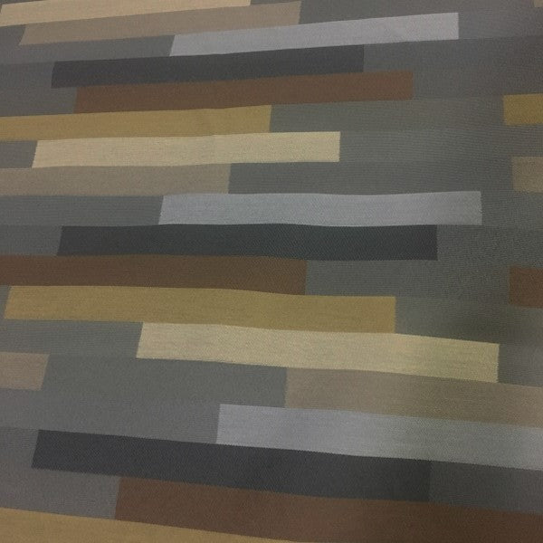Maharam Clamber Sandy Stripe Brown Upholstery Fabric