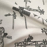 Mayer Whirligig Snow White Sunbrella Upholstery Fabric