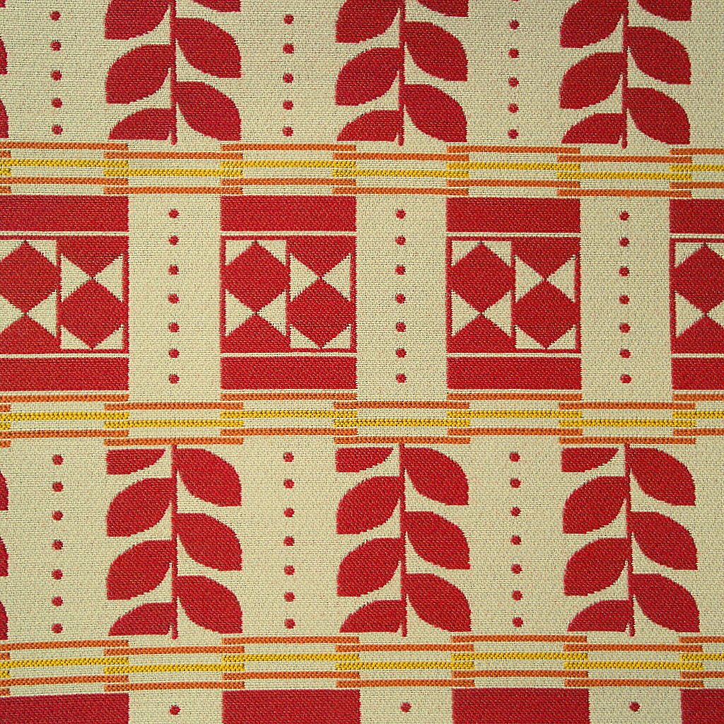 Remnant of Moderne Apple Upholstery Fabric