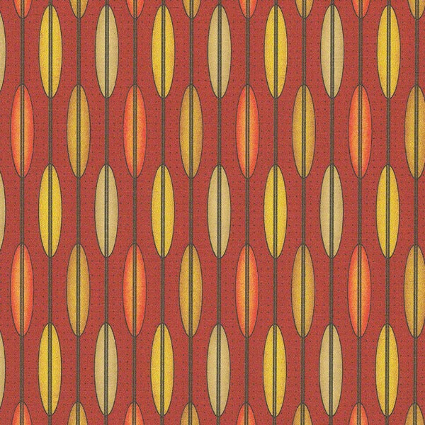 Remnant of CF Stinson Abacus Chili Pepper Upholstery Fabric