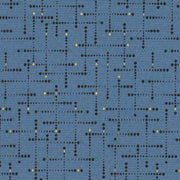 Remnant of CF Stinson Deflection Cobalt Upholstery Fabric