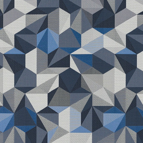 CF Stinson Hexie Cobalt Blue Upholstery Fabric