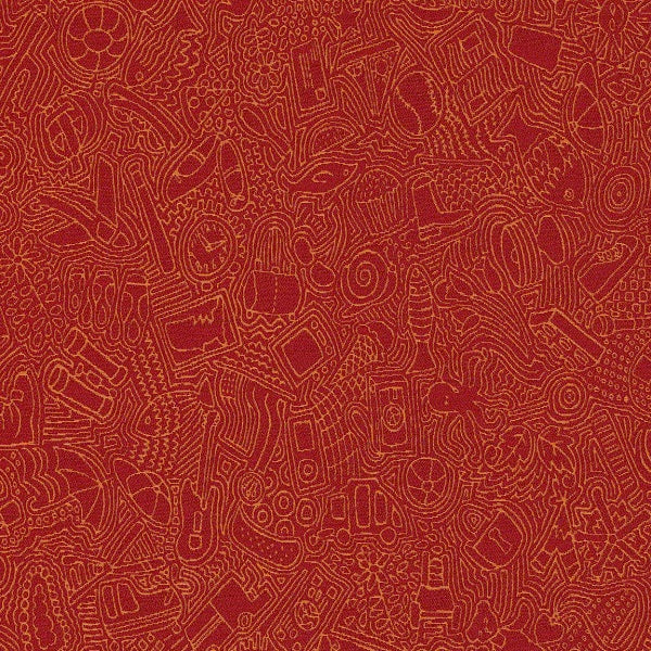CF Stinson I Spy Red Upholstery Fabric