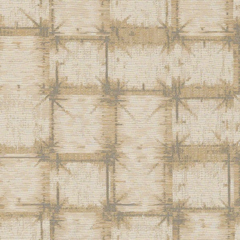 Remnant of CF Stinson Scintillate White Gold Upholstery Fabric