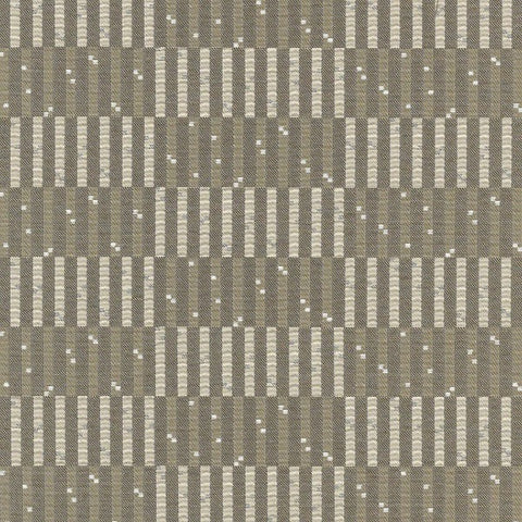 CF Stinson Skyline Feather Grey Geometric Segment Stripe Upholstery Fabric