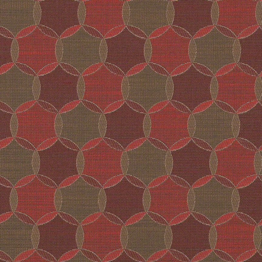 Remnant of CF Stinson Stratford Pomegranate Upholstery Fabric