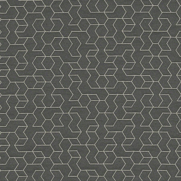 CF Stinson Tangram Slate Upholstery Fabric
