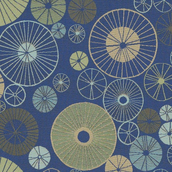 Remnant of CF Stinson Wish High Dive Blue Sunbrella Upholstery Fabric