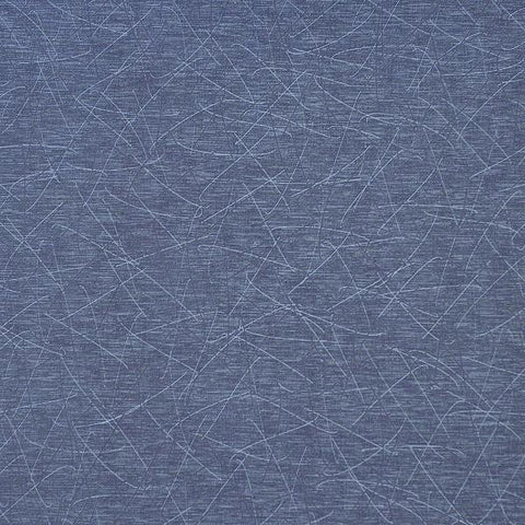CF Stinson Remnant of Script Cobalt Blue Upholstery Fabric