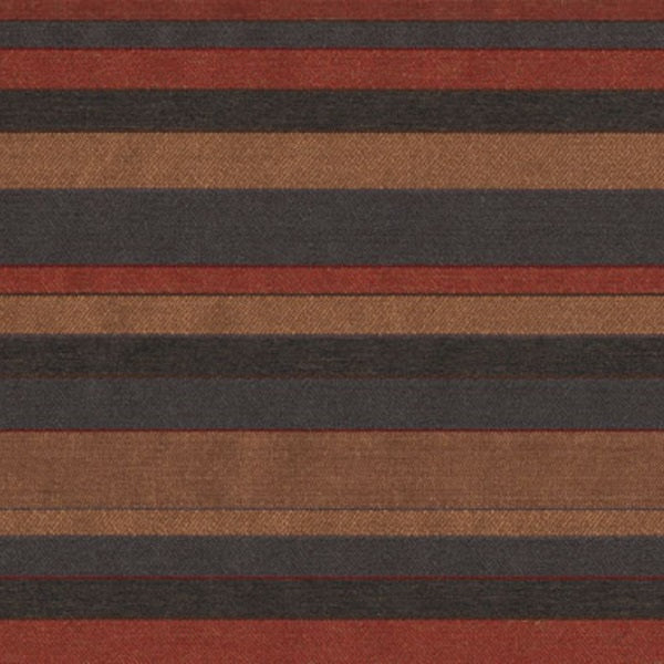 Bernhardt Parkway Persimmion Colorful Stripe Red Upholstery Fabric