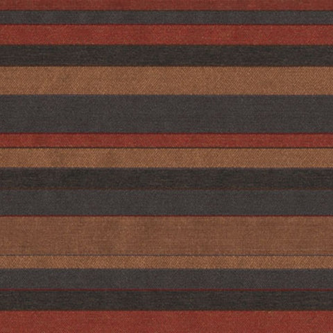 Bernhardt Parkway Persimmion Colorful Stripe Red Upholstery Fabric
