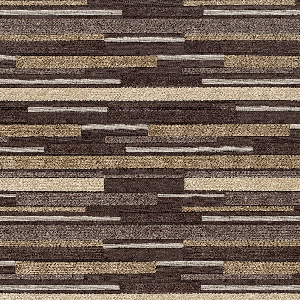 Momentum Blockstripe Sable Upholstery Fabric