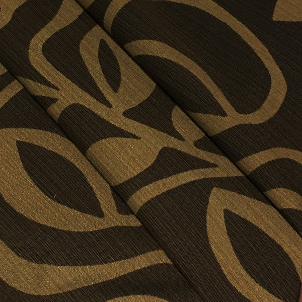 True Textiles Upholstery Fabric Modern Botanical Design Kiwi Fudge Toto Fabrics