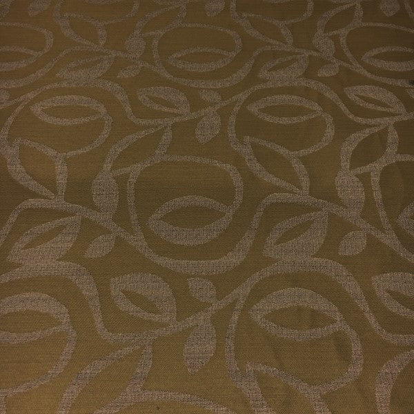 True Textiles Upholstery Fabric Botanical Kiwi Camel Toto Fabrics