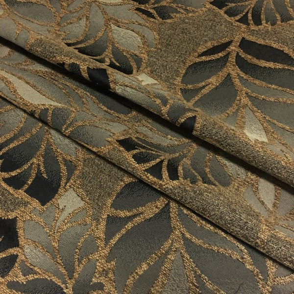 True Textiles Upholstery Fabric Botanical Raised Chenille Rio Camel Toto Fabrics