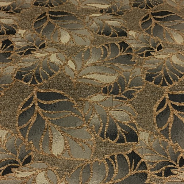 True Textiles Upholstery Fabric Botanical Raised Chenille Rio Camel Toto Fabrics