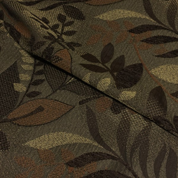 True Textiles Upholstery Fabric Botanical Enco Pecan Toto Fabrics